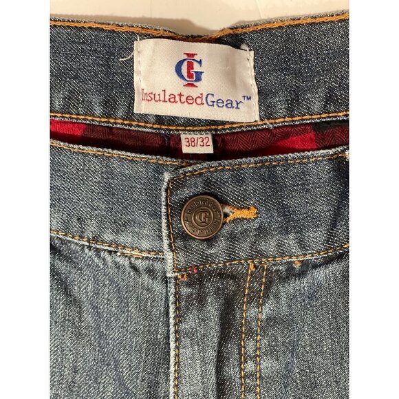 IG INSULATED GEAR Relaxed Fit Carpenter Jeans 38x32 Buffalo Plaid Flannel-Lined‎ - Picture 10 of 16